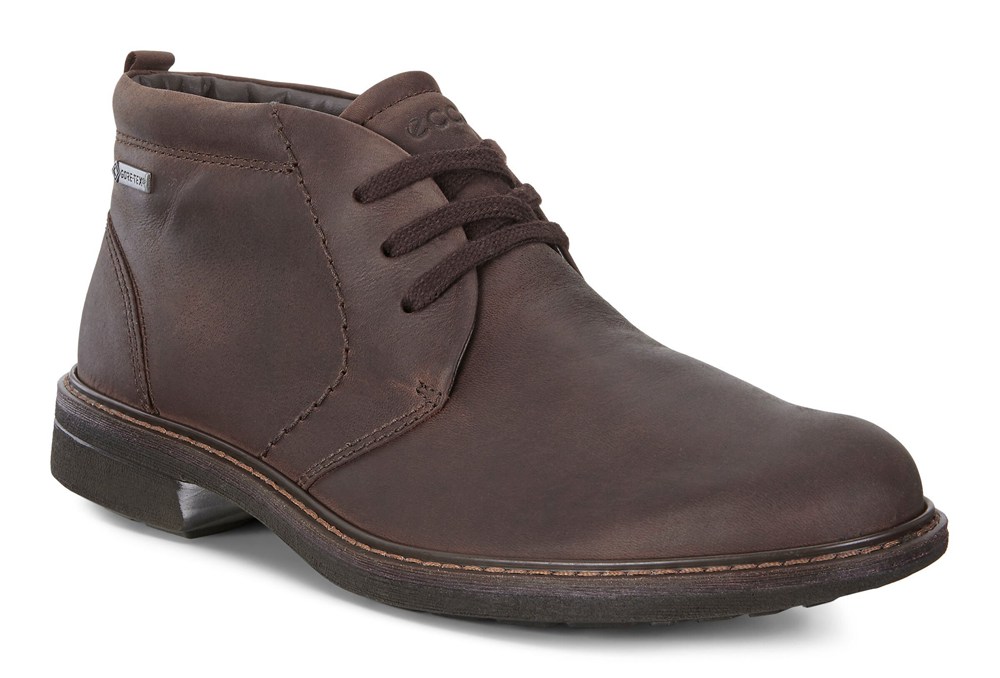 ECCO Mens Ankle Boots Brown - Turn - WDV-708921